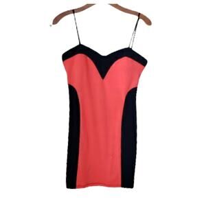 2 For $5 SALE City Triangles Orange And Blue  Strapless Bodycon Dress Like New